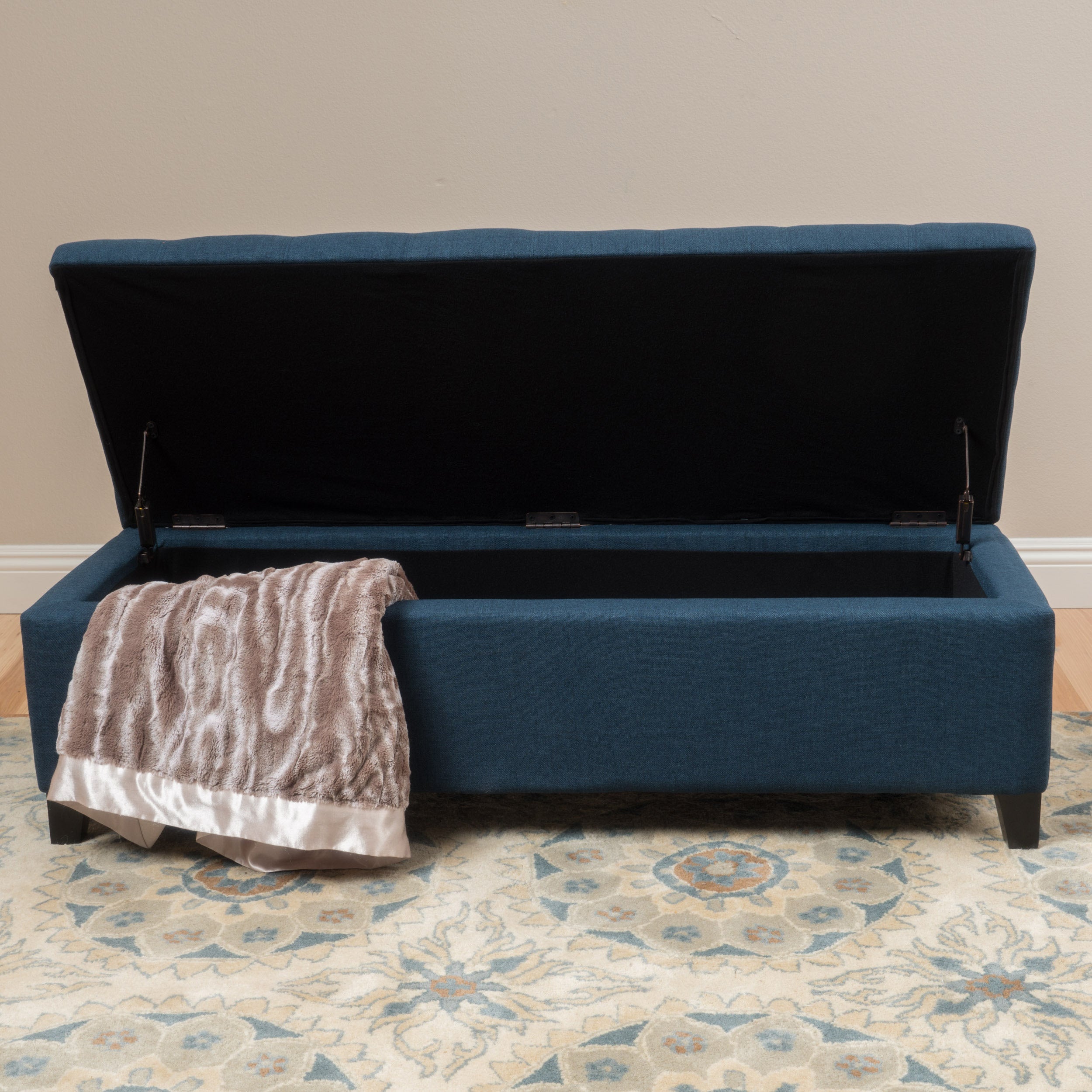 Sterling Fabric Tufted Storage Ottoman