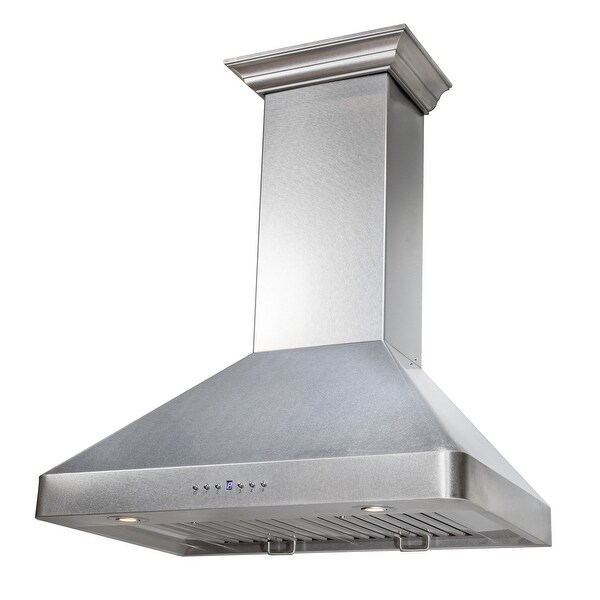 ZLINE Ducted Wall Mount Range Hood in Fingerprint Resistant Stainless Steel