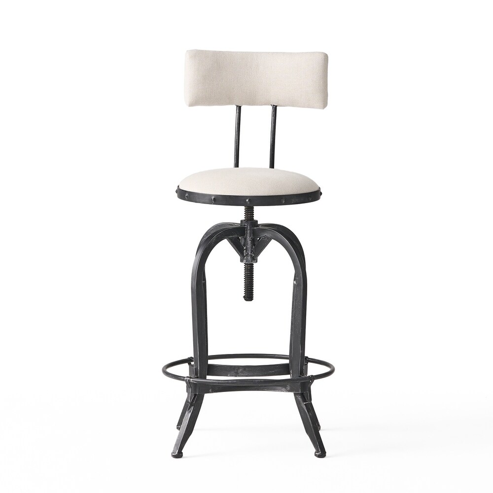 Stirling 29 inch Adjustable Backed Barstool by Christopher Knight Home