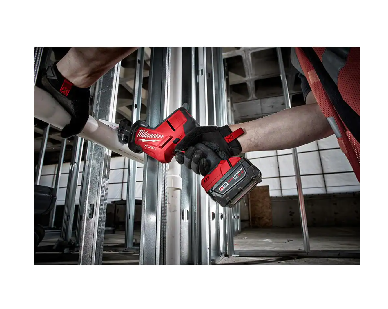 Milwaukee 2719-20-48-11-1820 M18 FUEL 18-Volt Lithium-Ion Brushless Cordless HACKZALL Reciprocating Saw with 2.0 Ah Battery