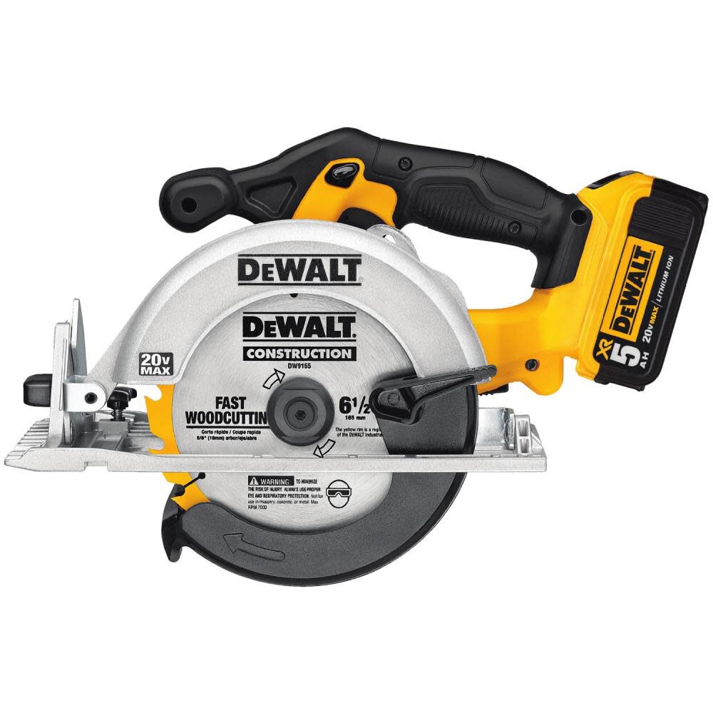 DW 20 V MAX Lithium Ion Circular Saw Kit DCS391P1 from DW