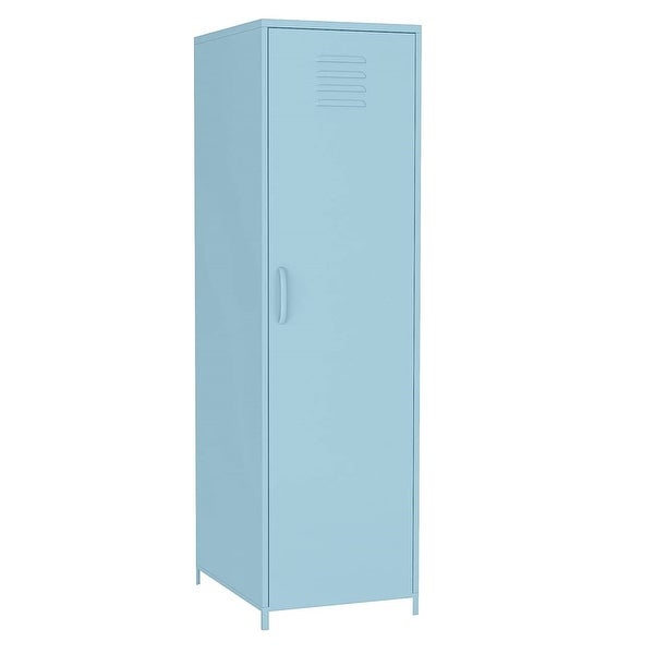 Metal Armoires Locker Cabinet for Kid with Hanging Rod and Shelves - - 36905280