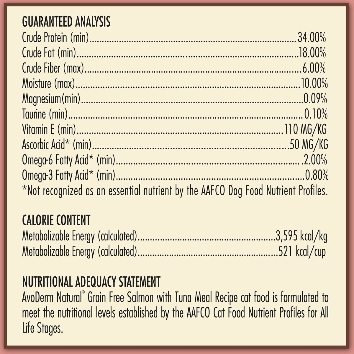 AvoDerm Grain-Free Salmon with Tuna Meal Dry Cat Food