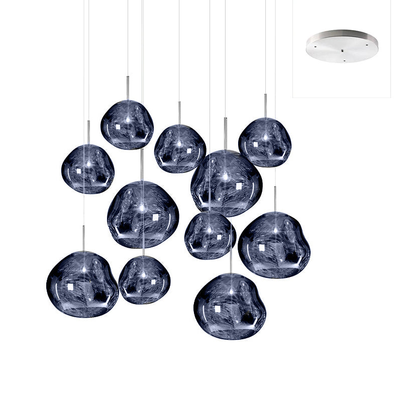 Multi Lava Round Pendant Lamp