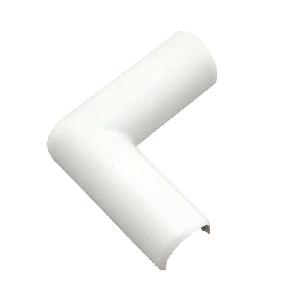 Legrand Wiremold CordMate Cord Cover Flat Elbow Cord Hider for Home or Office Holds 1 Cable White C16