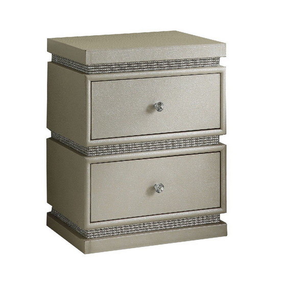 Benjara BM250290 Accent Table with 2 Drawers and F...