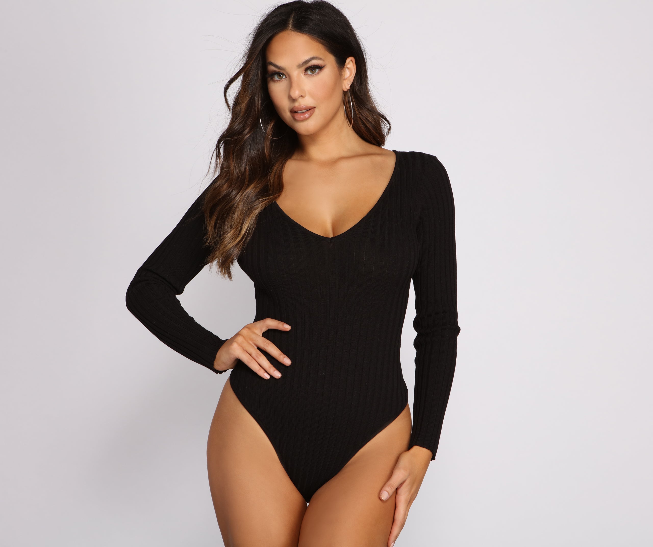 Layer Up Basic Ribbed Knit Bodysuit