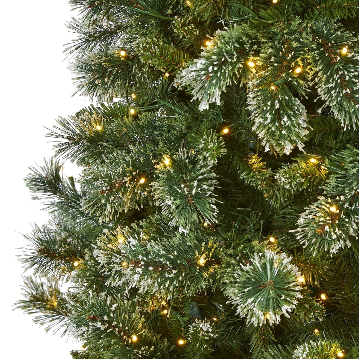 9’ Slim Snow Tip Pine Tree – A Tall, Festive Elegance for Any Space