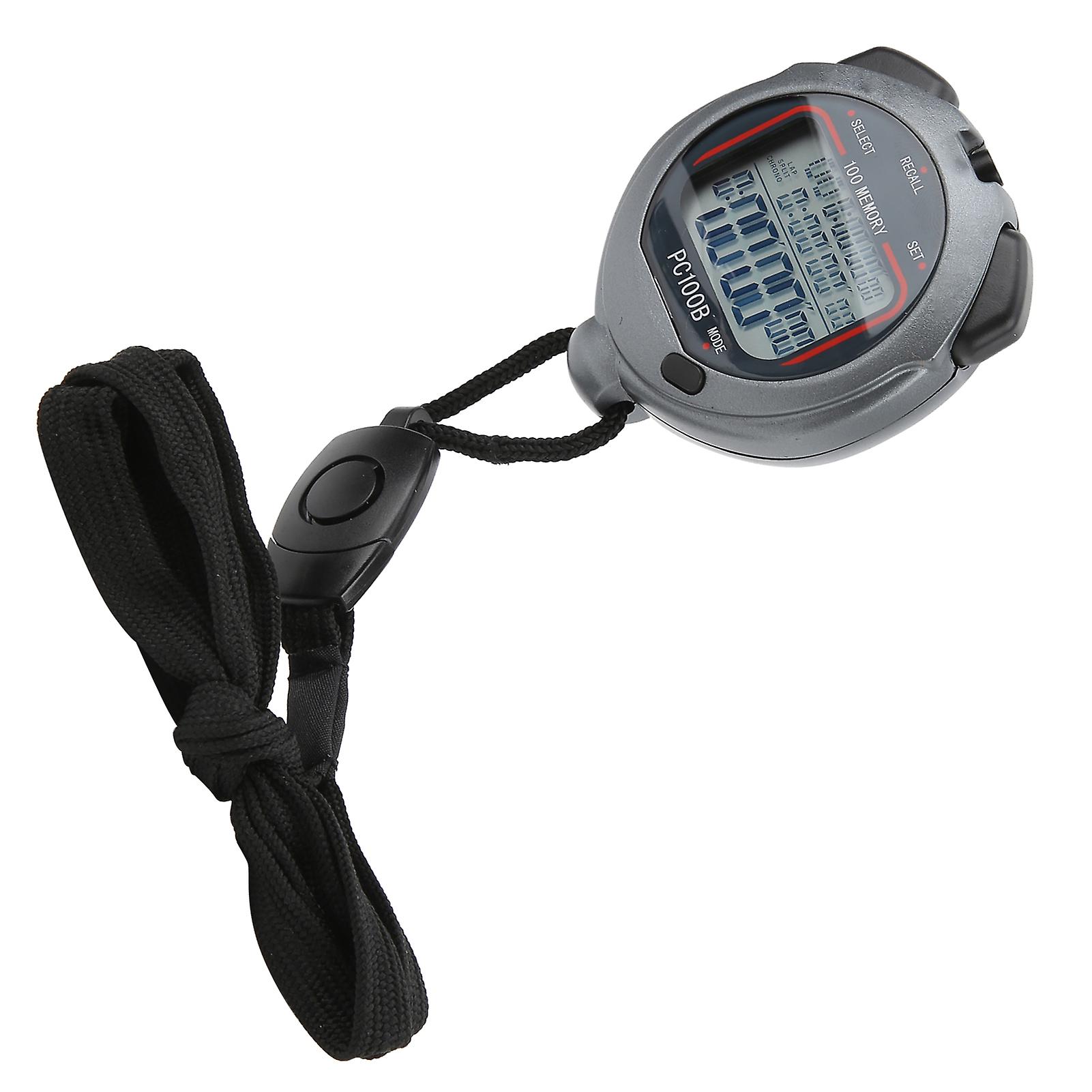 Pc100b Digital Sport Stopwatch Timer Handheld Chronograph Digital Stopwatch For Running