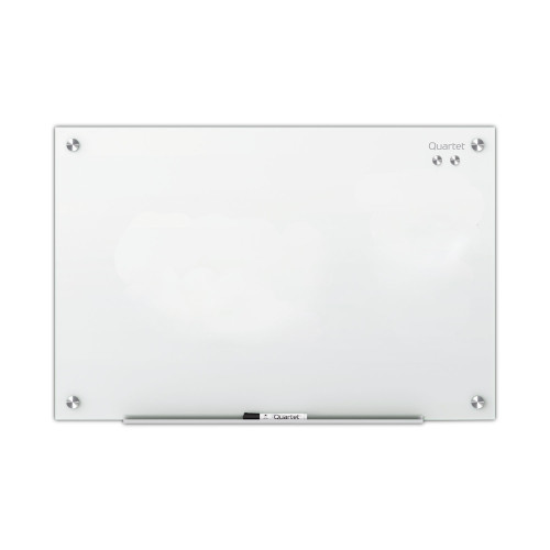 Quartet Infinity Magnetic Glass Marker Board， 48 x 36， White (G4836W)