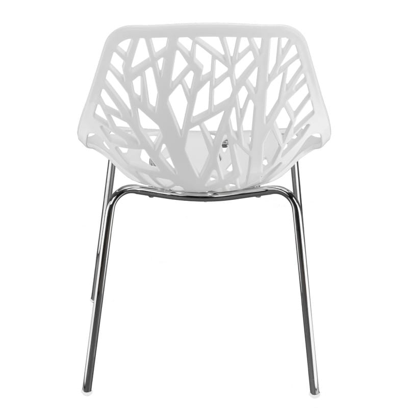 Bird's Nest Style Dining Chair White (Set of 4)