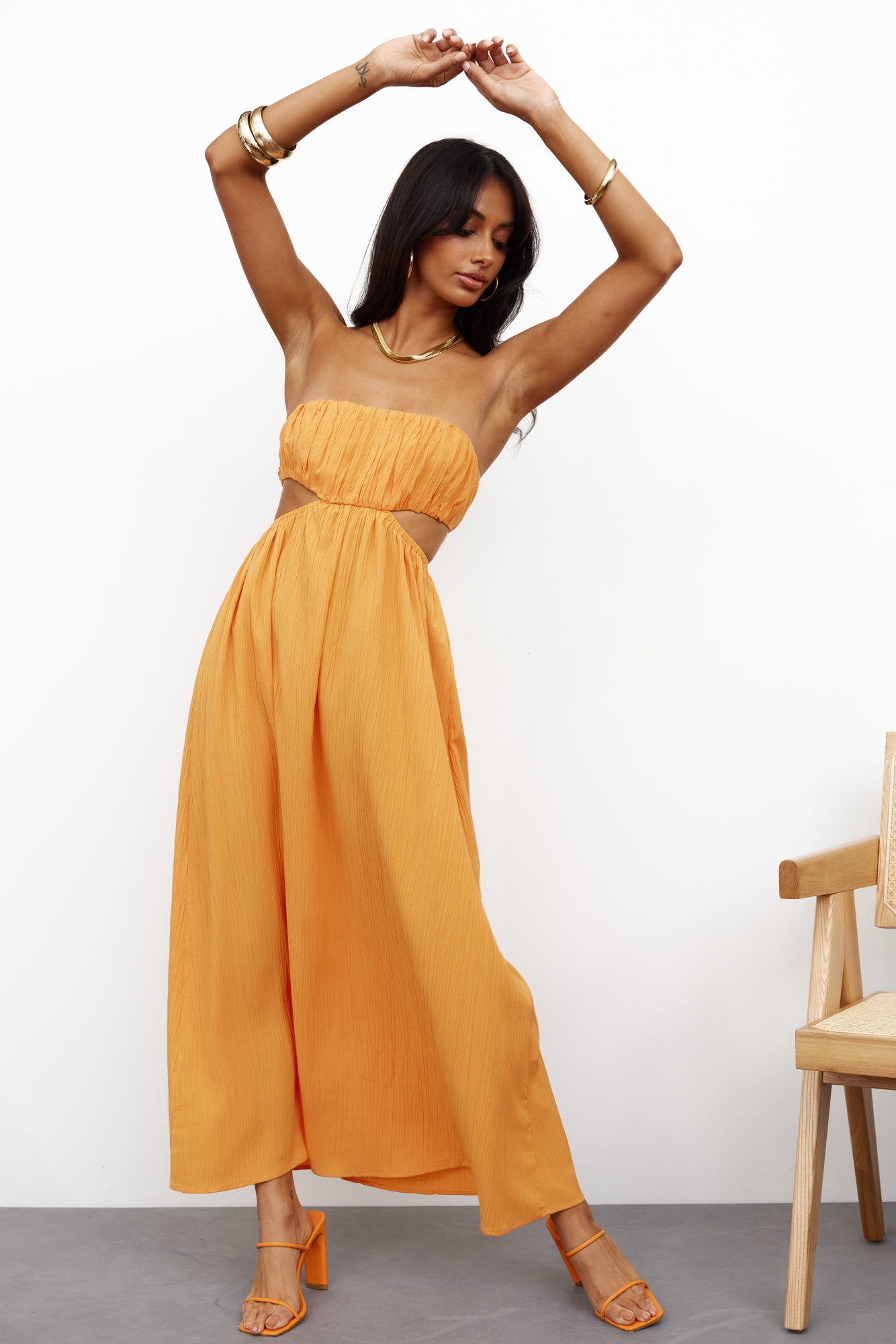 GORG Lover Midi Dress Yellow