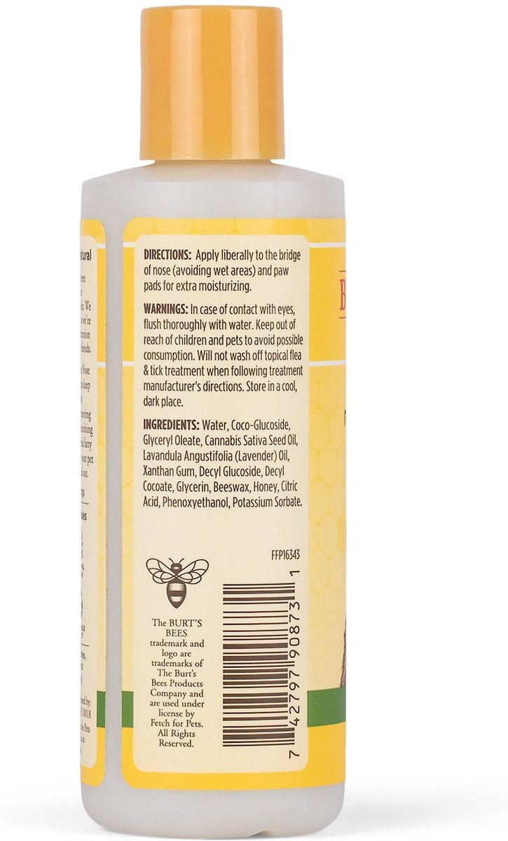 Burt's Bees Calming Hemp Paw and Nose Lotion Dog， 4-oz bottle