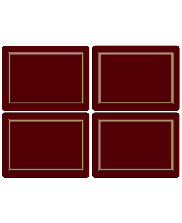 Pimpernel Classic Burgundy Placemats Set of 4