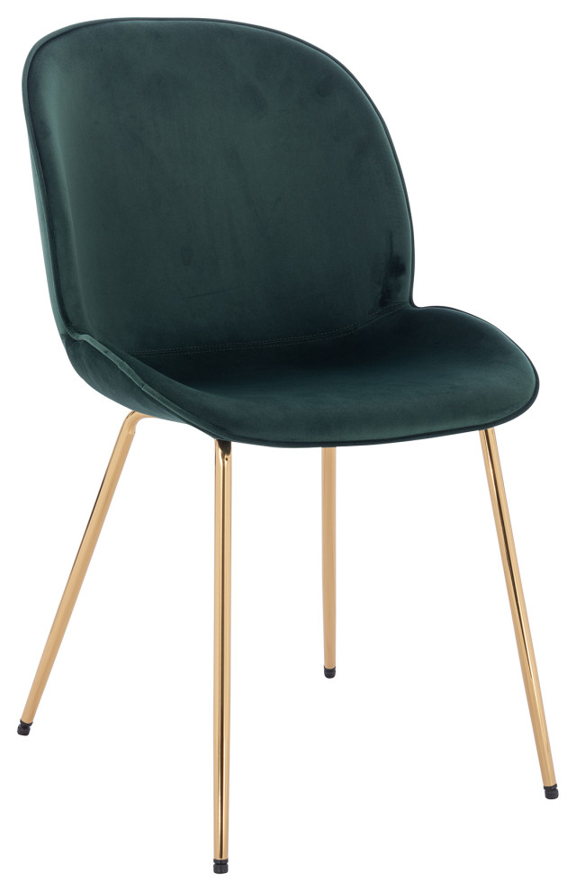 Lotus Chair  Green   Midcentury   Dining Chairs   by AFB Decor  Houzz