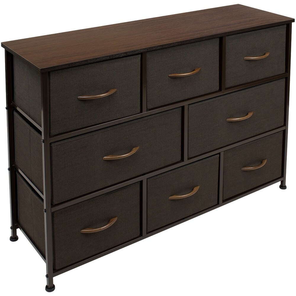 Dresser w/ 8 Drawers Furniture Storage Chest for Clothing Organization