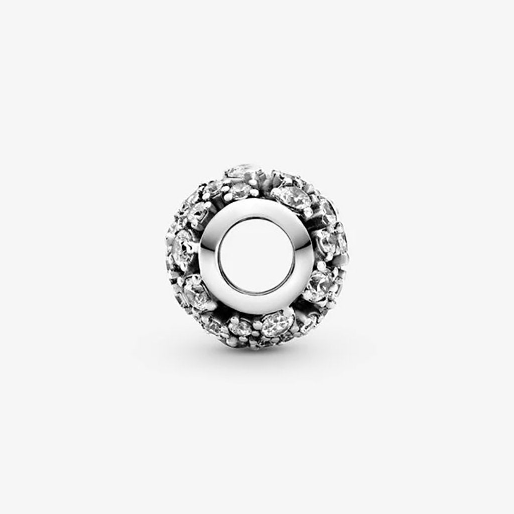 PANDORA  Sparkling Round Openwork Charm