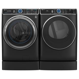 GE Profile 28 in. Wide Laundry Riser with 7 in. Height in Carbon Graphite GFR0728PTDS