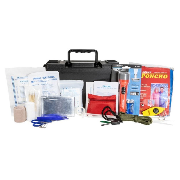 Life gear 150pc First Aid Survival Kit In Waterproof Case