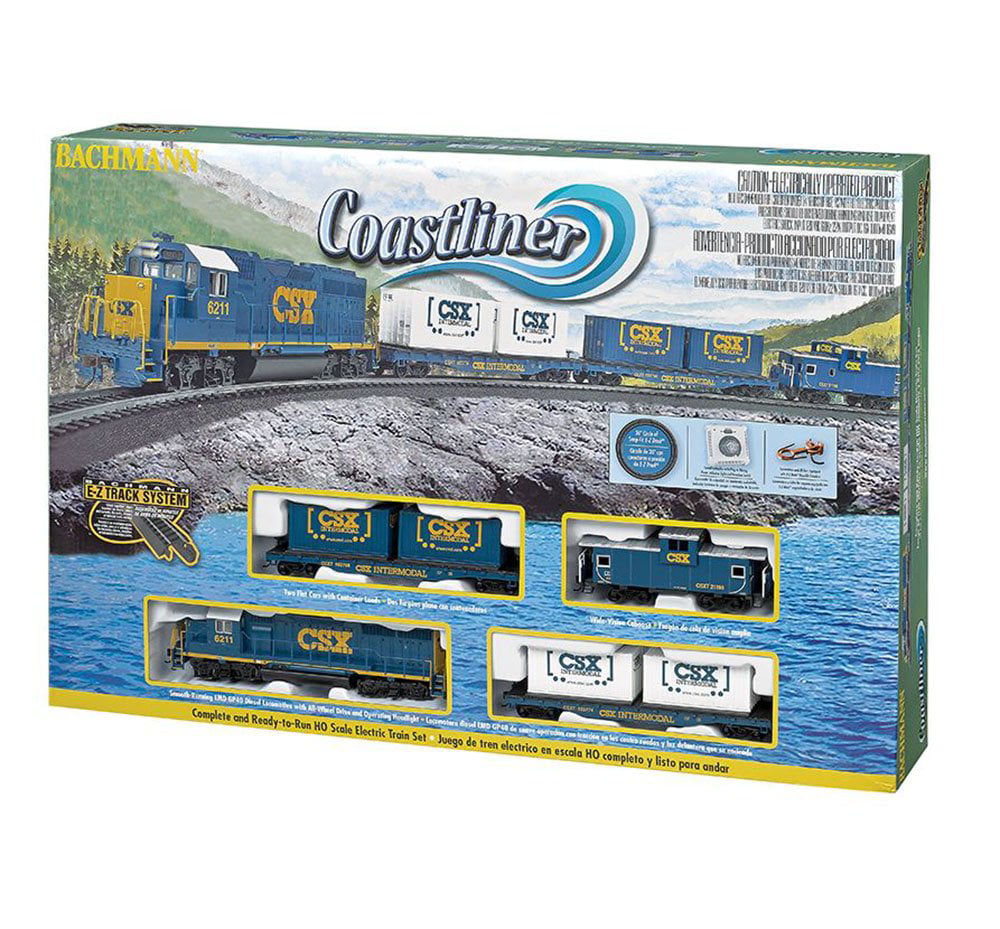 Bachmann Trains HO Scale Coastliner Ready To Run Electric Train Set