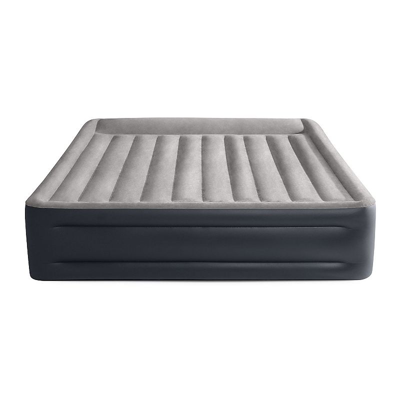 Intex Dura Beam Deluxe Raised Blow Up Air Mattress Bed With Built In Pump， King