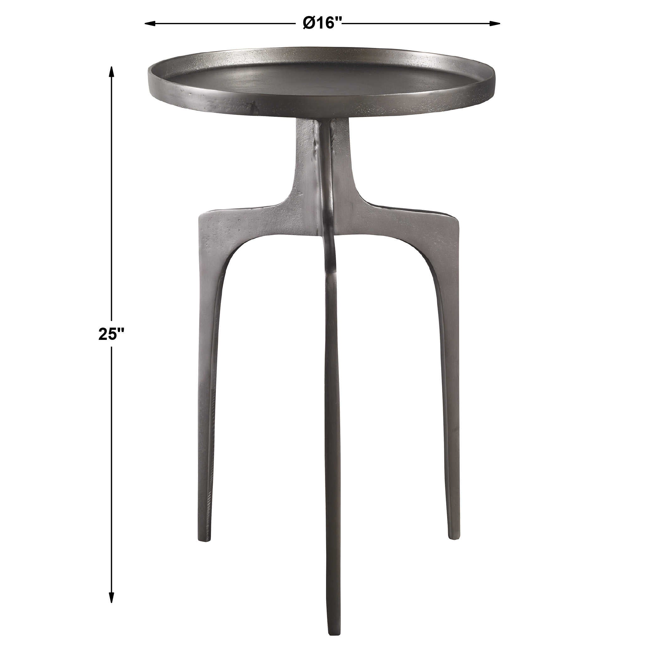 NICKEL KENNA END TABLE