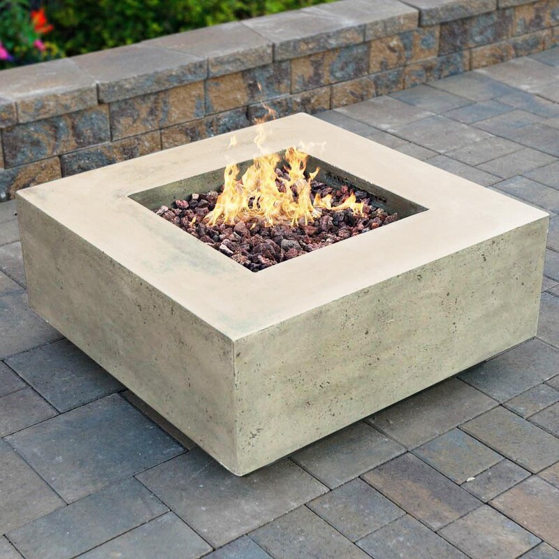 Lakeview Cascata Bay 2 36-Inch Natural Gas Square Fire Pit Table