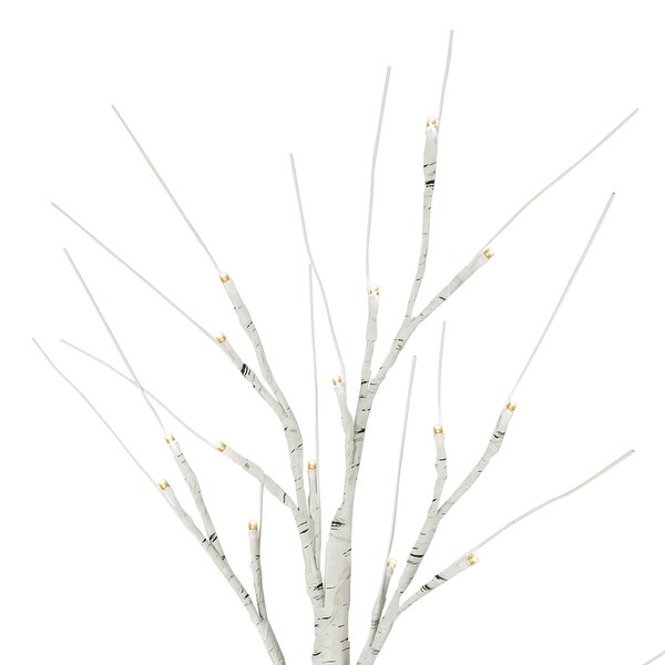 LED Lighted Birch Twig Christmas Tree