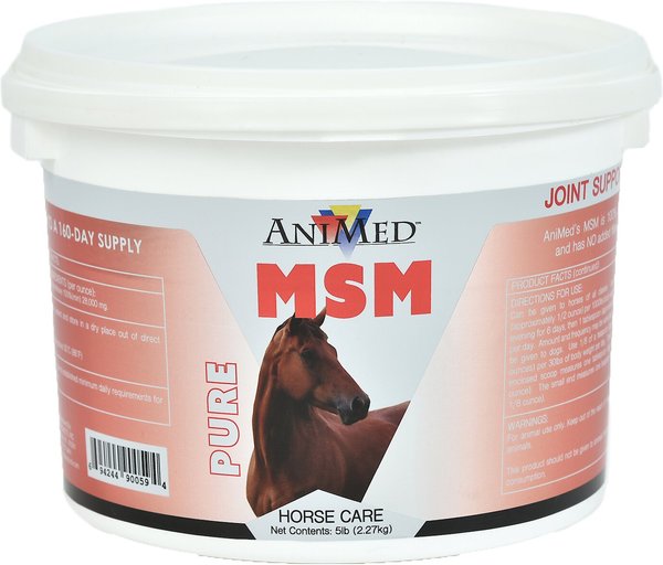 AniMed Pure MSM Joint Support Powder Horse Supplement