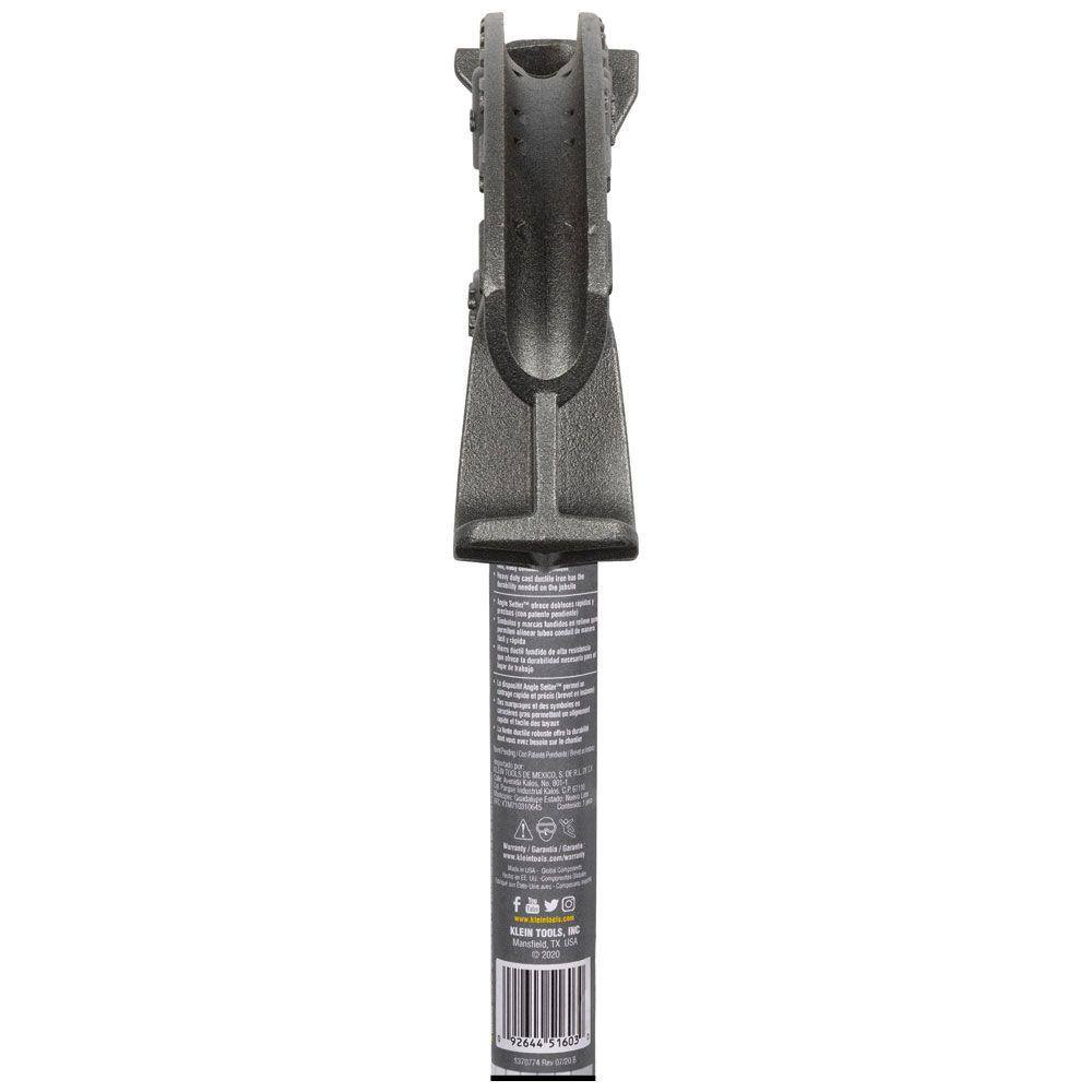 Klein Tools 34 in. Iron Conduit Bender EMT with Angle Setter 51604