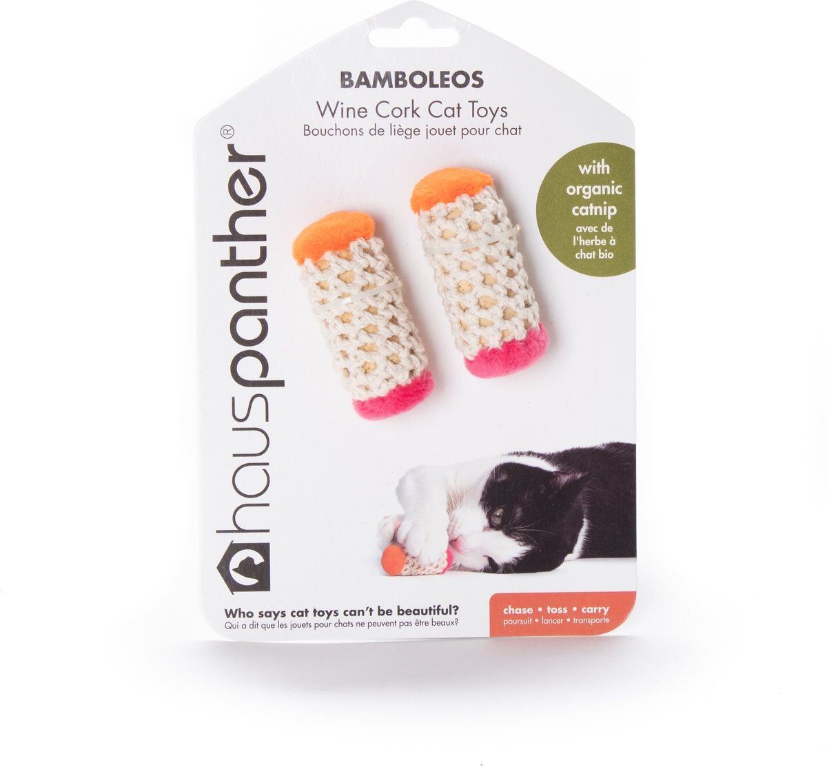 Hauspanther Bamboleos Wine Cork Catnip Chaser Cat Toy