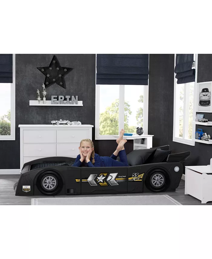 Delta Children Grand Prix Race Car Toddler and Twin Bed