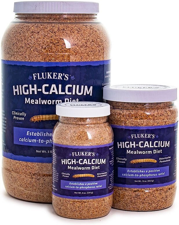 Fluker's Hi Calcium Mealworm Diet Reptile Food