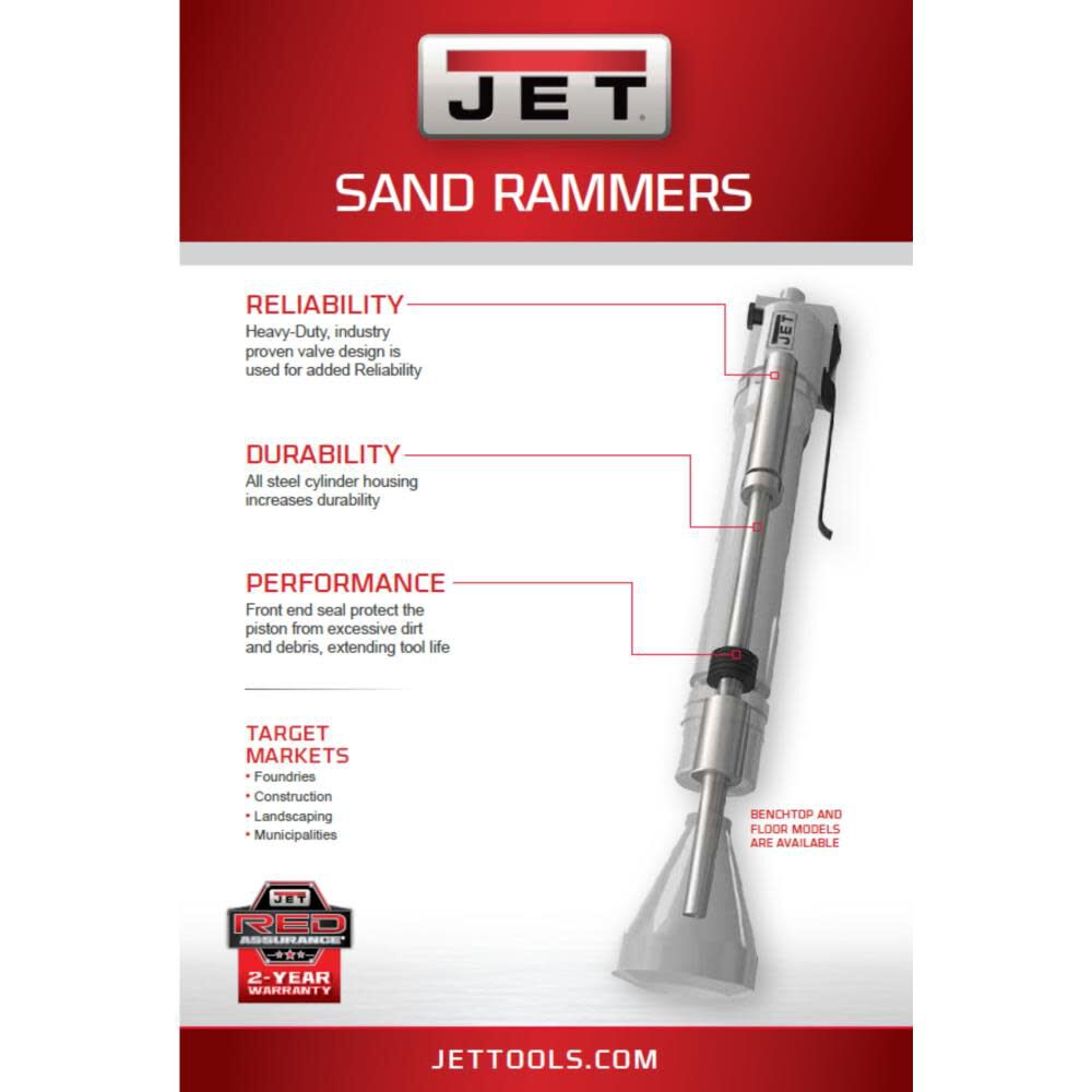 JET Floor Sand Rammer / Backfill Tamper 550604 from JET