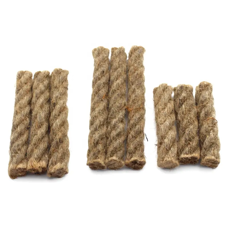 5inch Camping Wax Infused Jute Fire Starter Rope Lighter Hemp Tinder Wick