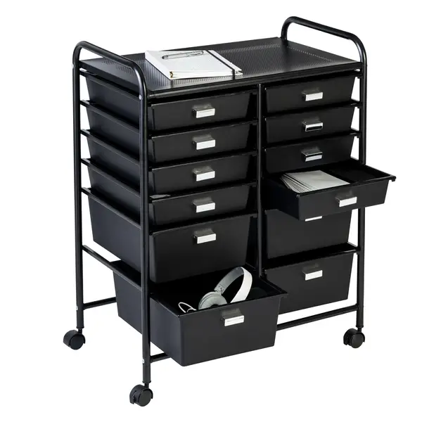 Honey Can Do 12 Drawer Rolling Storage Cart