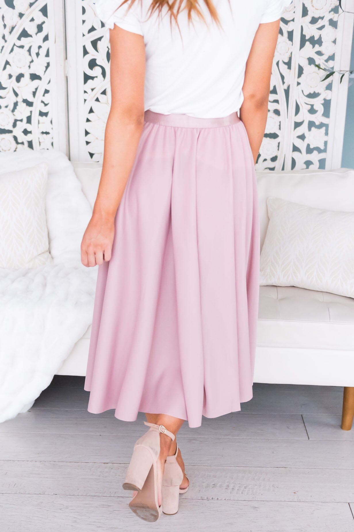 Full Of Charm Modest Circle Skirt