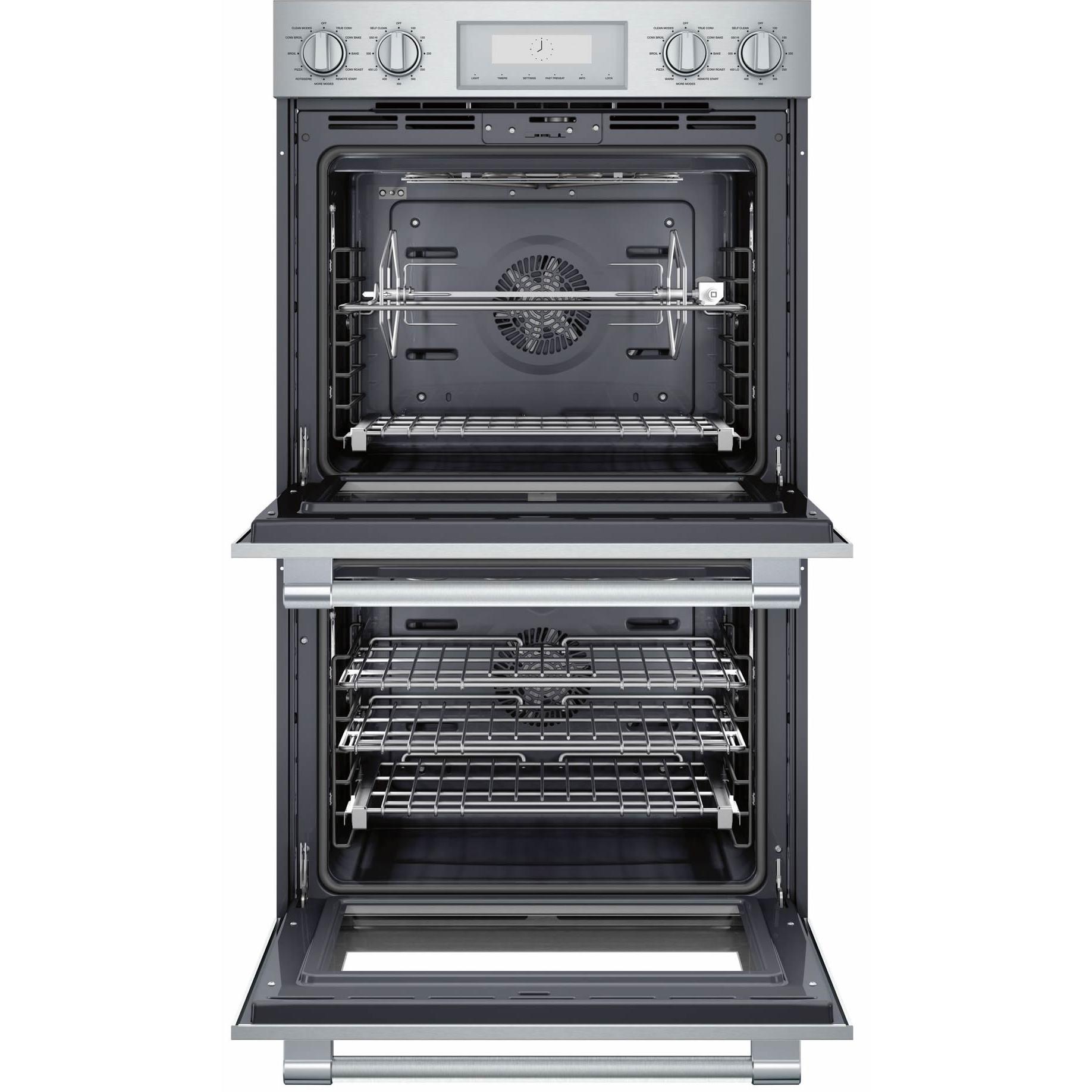 Thermador 30-inch, 9.0 cu.ft. Built-in Double Wall Oven with Home Connect POD302W