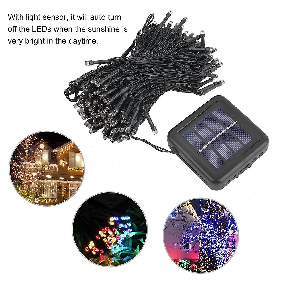 Solar Powered Waterproof 200led Bulbs String Fairy Lights Holiday Decoration