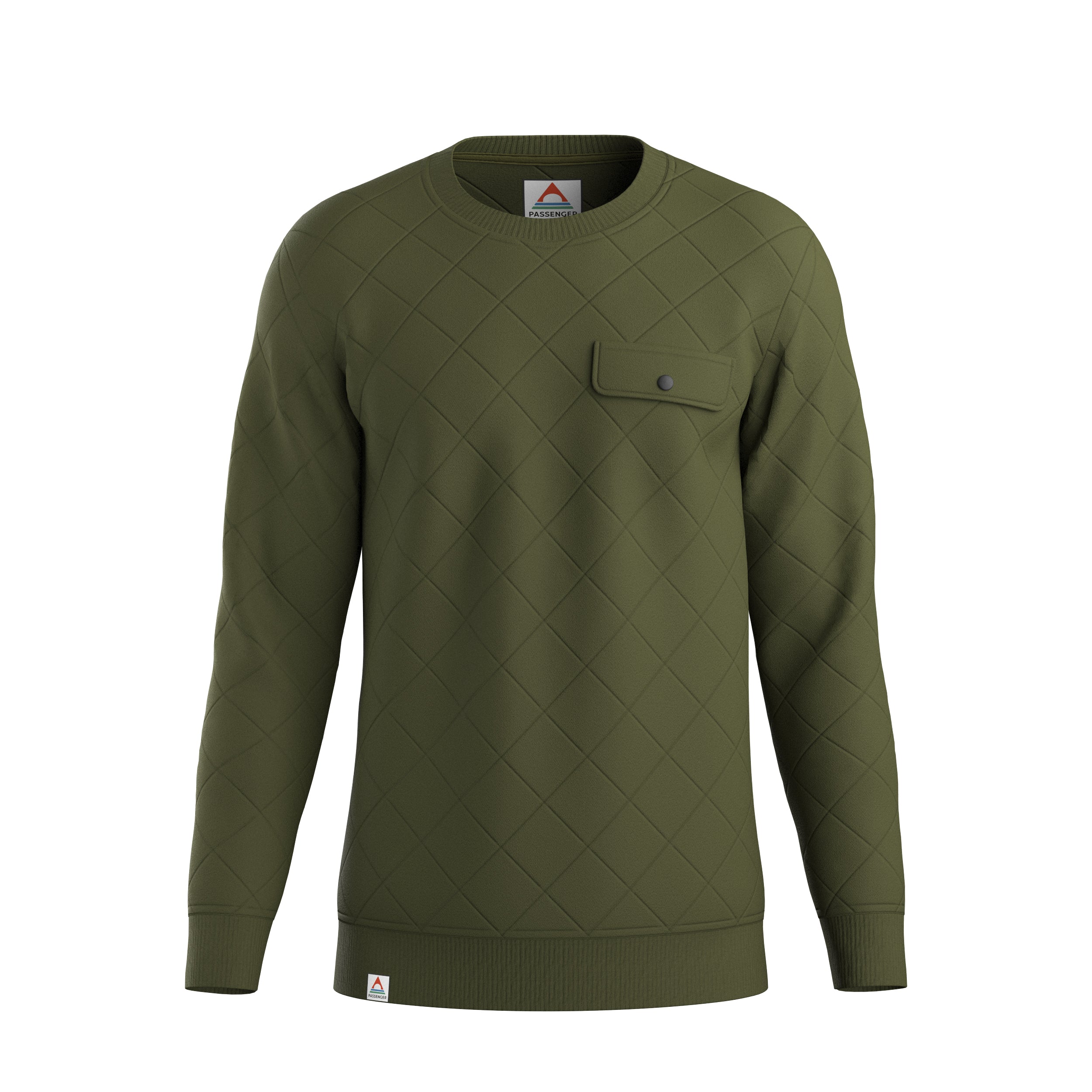 Fungi Quilted Sweatshirt - Khaki