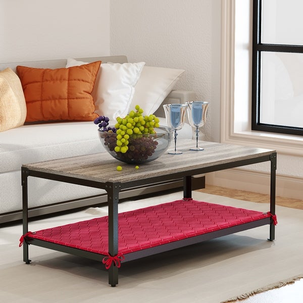 Corvus Belmont 46-inch Rectangle Modern Wood Coffee Table with Storage