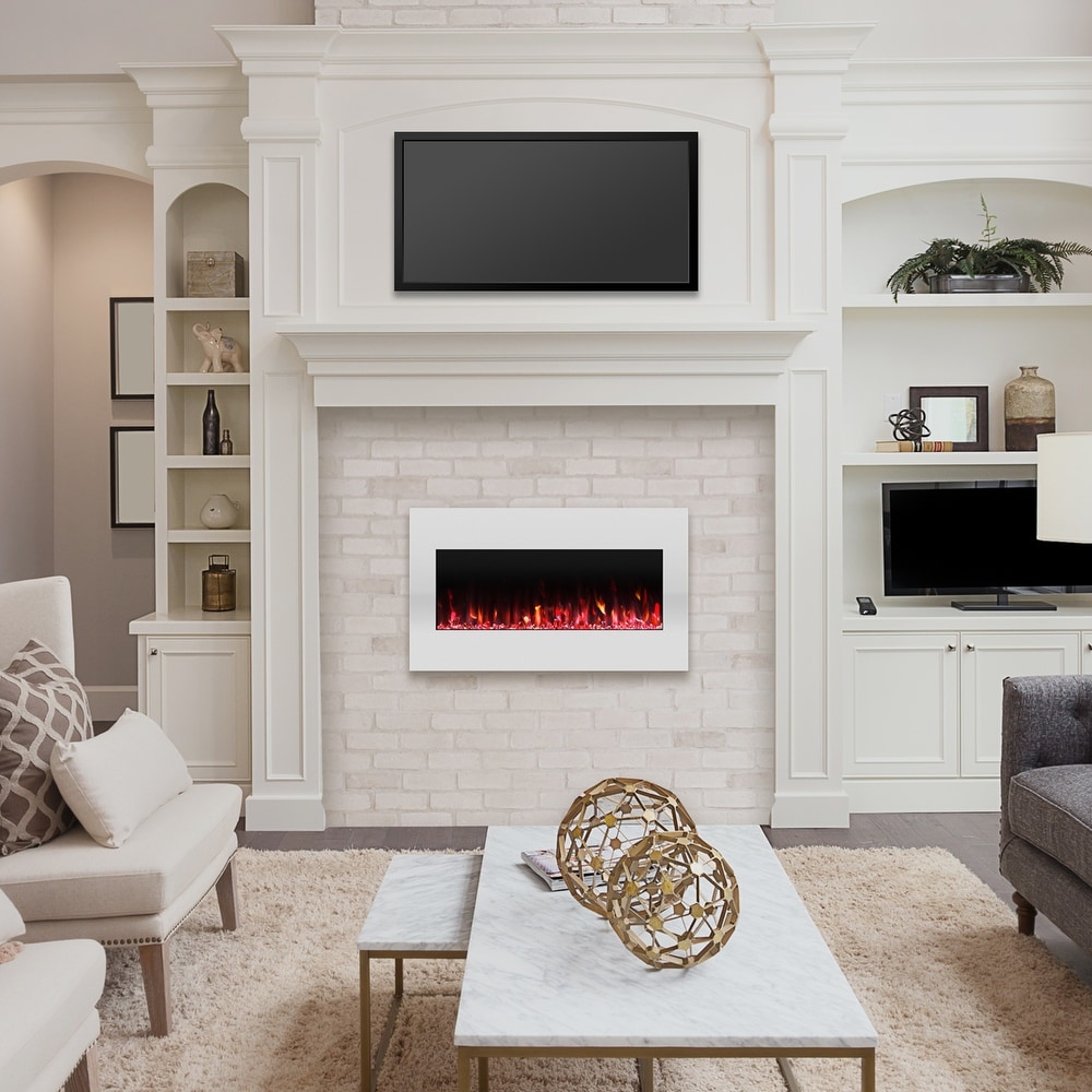 Northwest 36 Inch Wall Mounted Electric Fireplace   N/A
