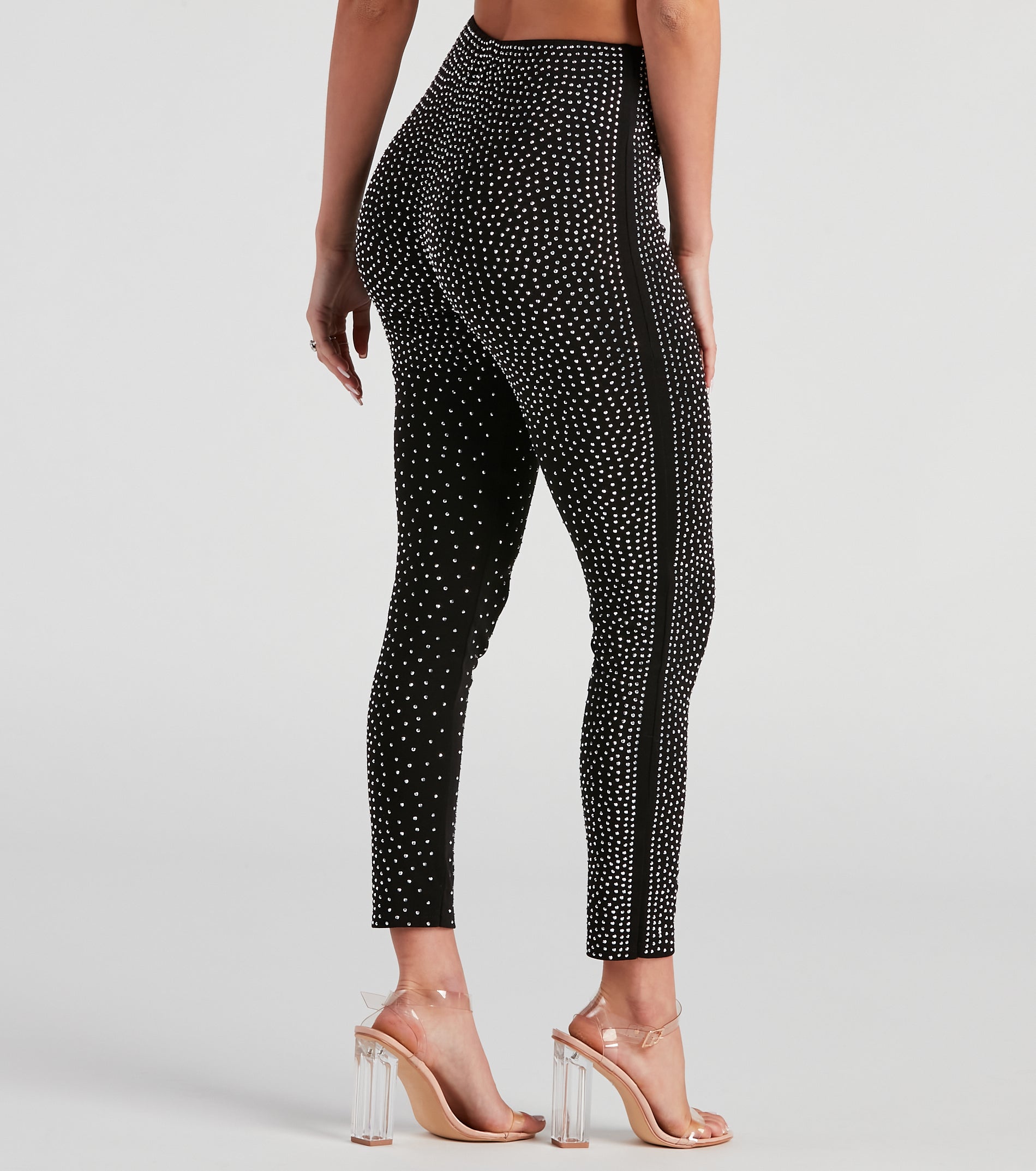 On The Dance Floor Rhinestone Leggings