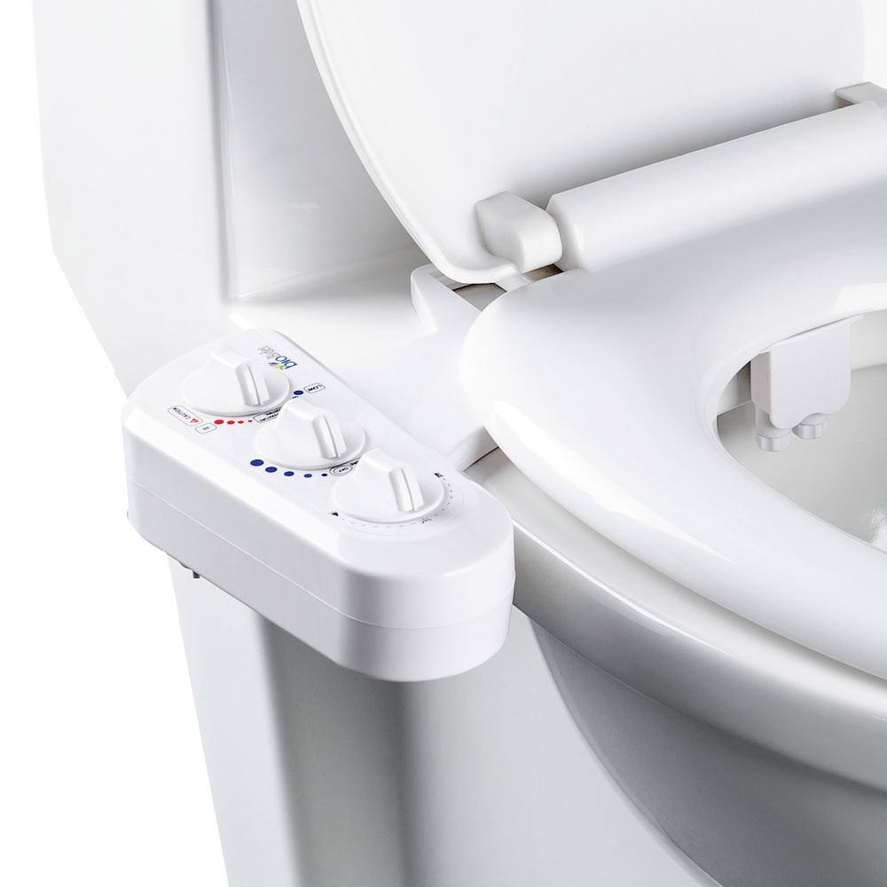 bioBidet BB-270 Non-Electric Economy Class DUO Bidet Attachment in White BB-270