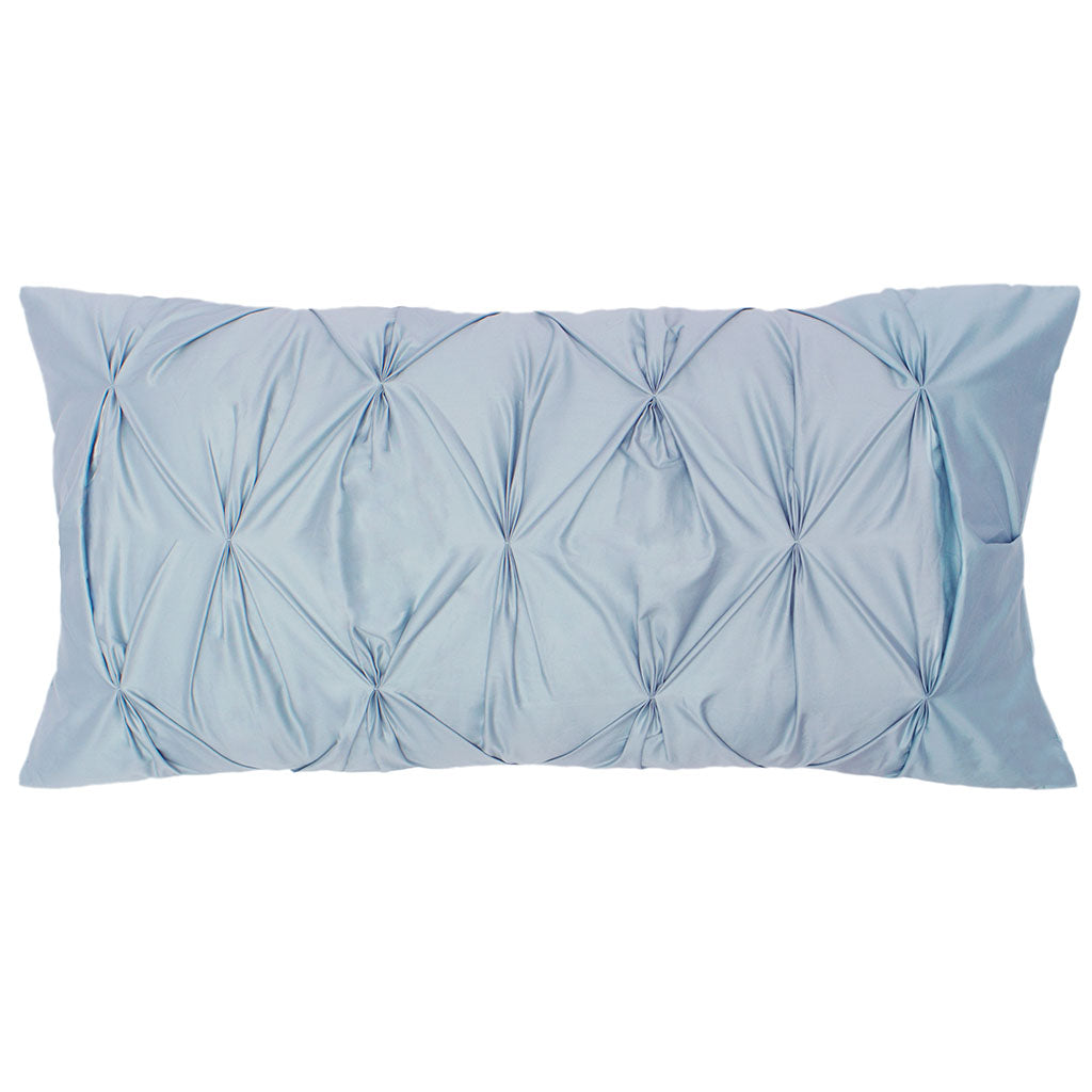 French Blue Pintuck Throw Pillow