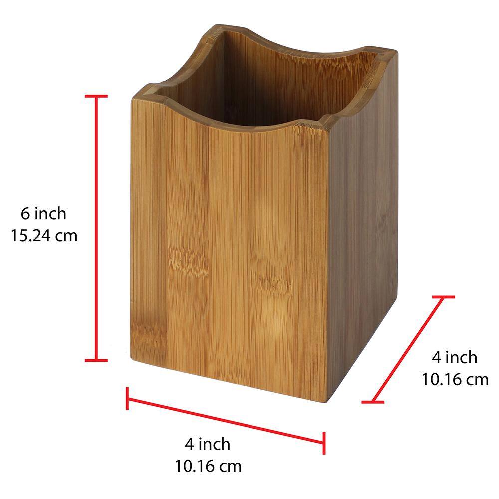 Oceanstar Bamboo Utensil Holder H1347