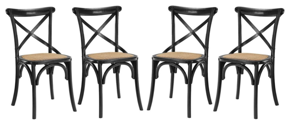 Gear Dining Side Chair Set Of 4Black   Dining Chairs   by Dot  ampBo  Houzz