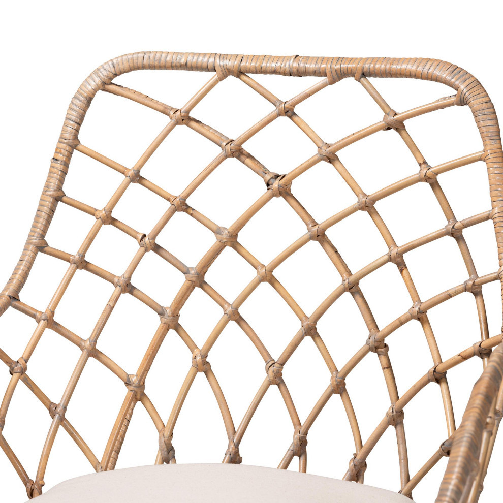 Miriam Rattan Dining Collection   Beach Style   Dining Chairs   by Baxton Studio  Houzz