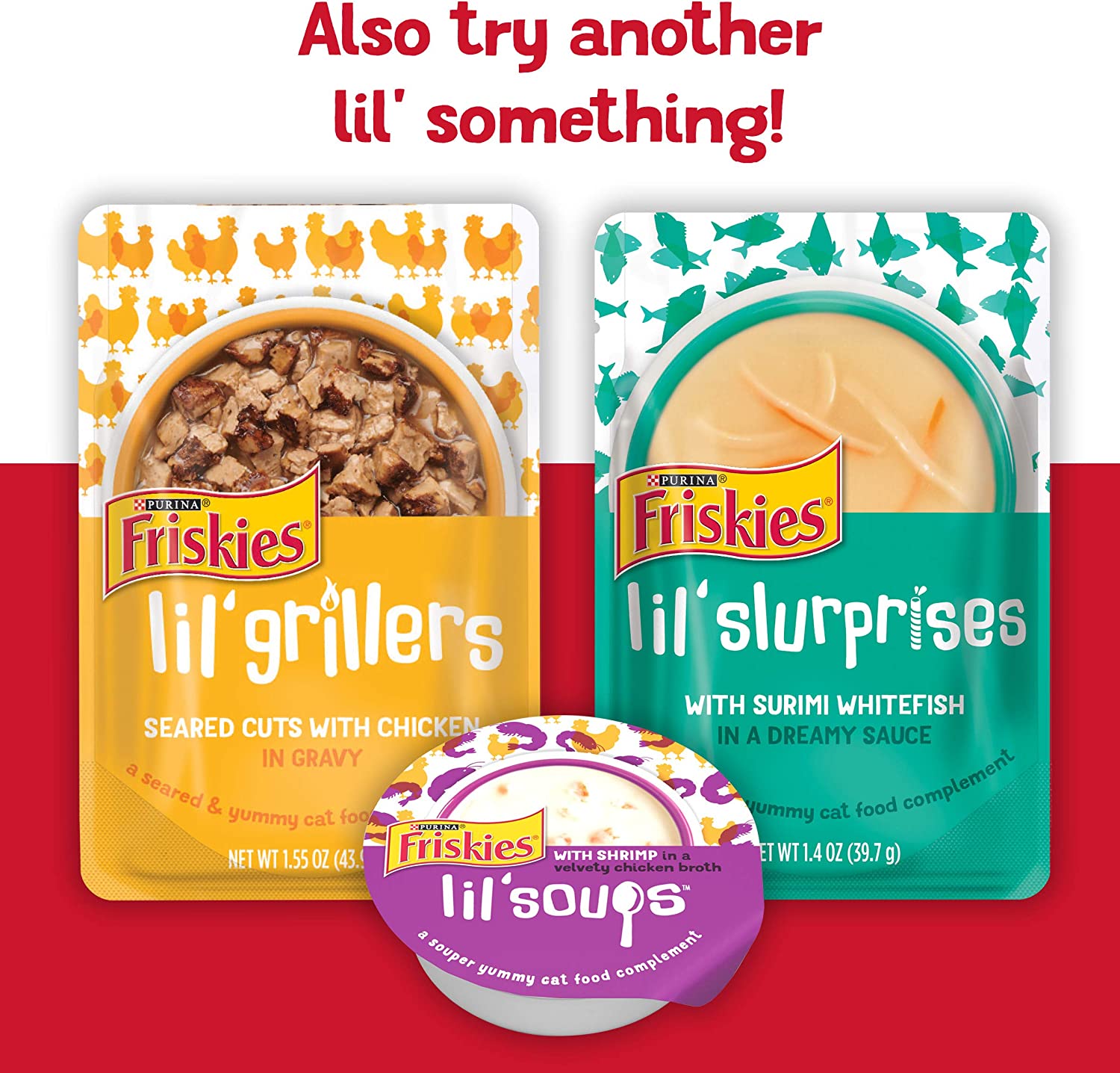 Purina Friskies Lil' Gravies Roast Beef Flavor Cat Food Complement - (16) 1.55 oz. Pouches