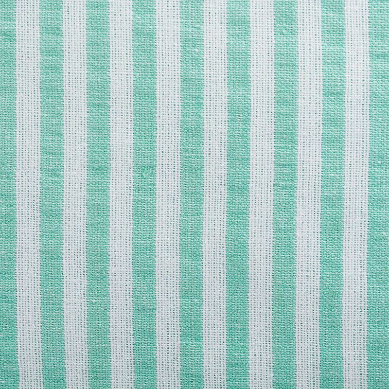 104 Aqua Blue and White Seersucker Striped Rectangular Tablecloth